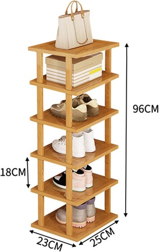 Tiers bamboo shoe rack - 6,