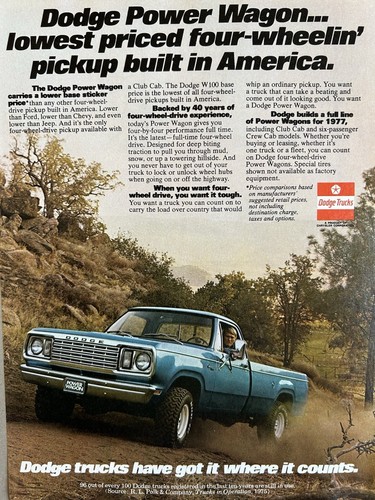 1977 vintage dodge ram - vintage,