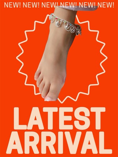 Colorful indian anklet - colorful, |