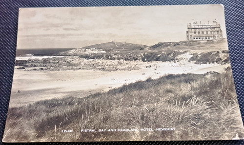 Vintage photo postcard - vintage, b/w