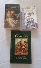 William Shakespeare 3 Book Lot - Four Tragedies, The Winter's Tale & Comedies
