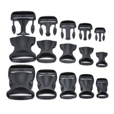 Side Release Buckle Clip Black