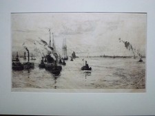 William Lionel Wyllie - Signed