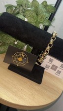 9ct Gold Belcher Braclet 25.37g 9.5 12mm Fully Hallmarked