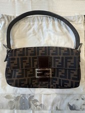 Fendi Classic Baguette Shoulder Bag Brown Hardly Used + Dust bag