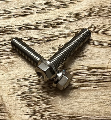 M6x30 titanium raw - raw, flange