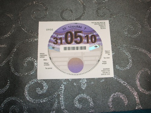 Tax disc 05 - disc, /