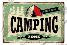 Camping Zone Since 1967 Metal