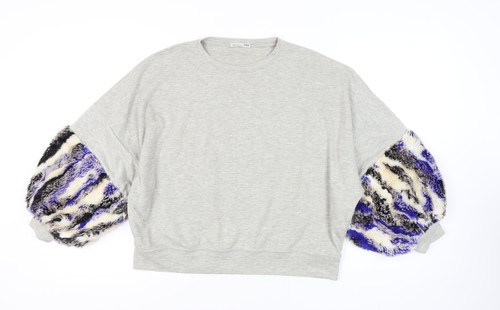 Zara women grey pullover - zara,