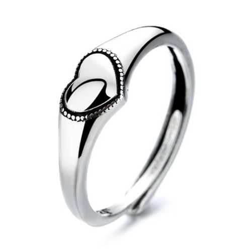 Retro heart adjustable ring - retro,