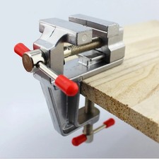 Mini Table Bench Vise 3.5" Work Bench Clamp Swivel Vice Craft Repair Tool UK