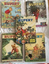 5 x Vintage Rupert Bear