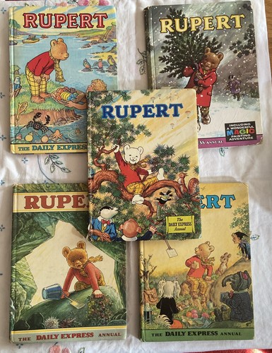 Vintage rupert bear - 5, x