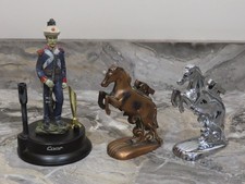 BH454: Small Collection of Novelty Table Lighter s - Resin Soldier & 2 x Horses
