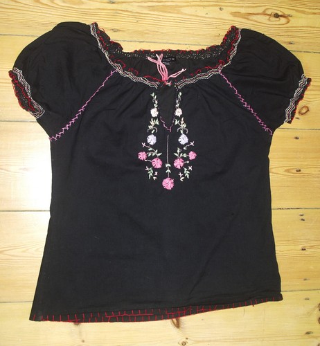 Cotton club black embroidered - cotton,
