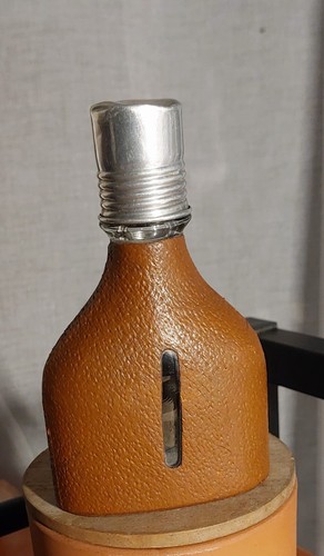 Small vintage hip flask glass - small,