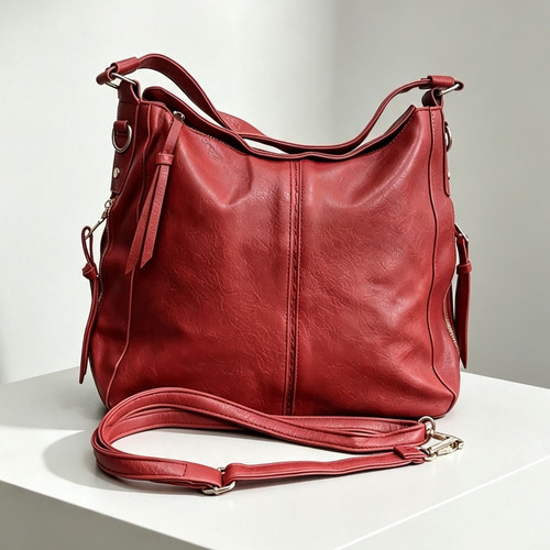 Women red faux leather - faux,