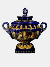 A Large Royal Limoges Cobalt
