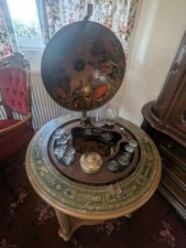 Vintage Drinks Globe. Antique 1950s Handmade