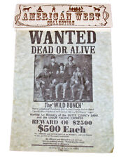 American Old West Replica Butch & Sundance Wild Bunch Wanted Poster