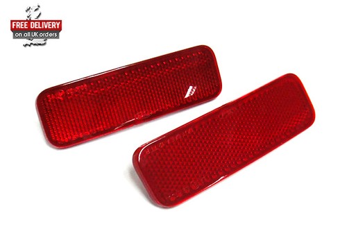 Red lens rear bumper - red, reflector