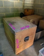 Large Wooden Chest Treasure Chest Antique