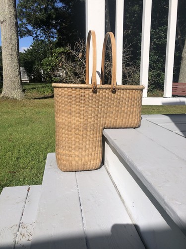 Nantucket wicker stair - wicker, basket