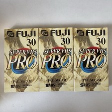 3x FUJI 30 min Super VHS Pro