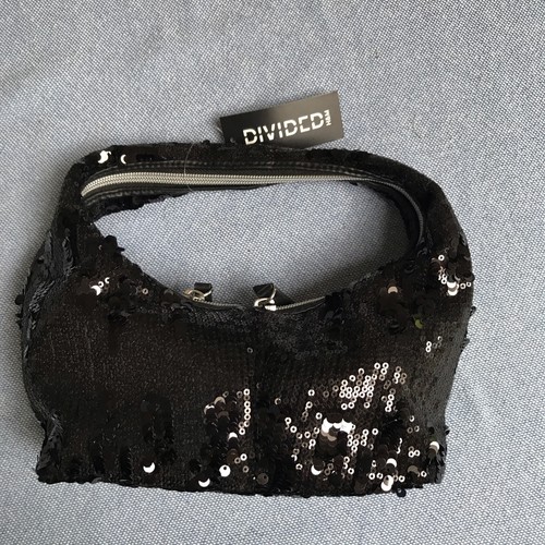 Sequinned handbag black - h&m,