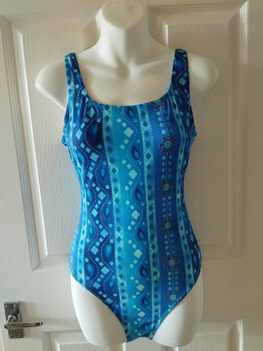Bhs blue mix swimming costume - blue,