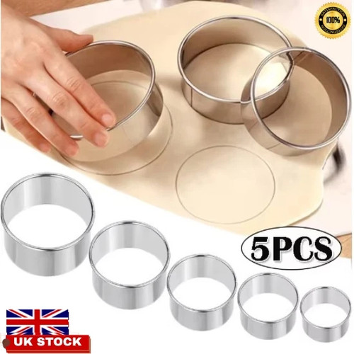 5pc stainless steel - stainless, round
