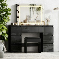 Black Dressing Table High
