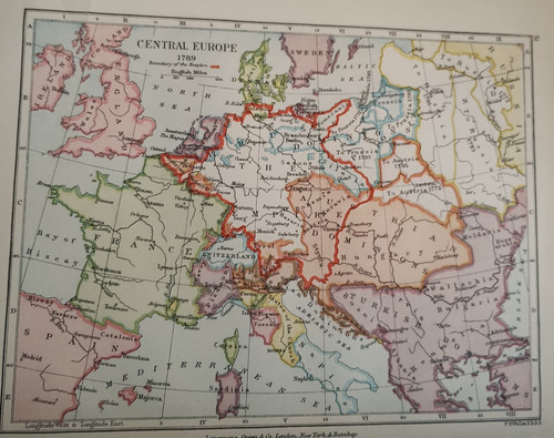 Original 1899 antique map - original,