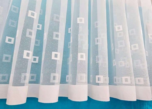 White lace window net - window, curtains