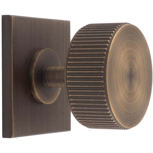 Reeded radio cabinet door knob - cabinet,