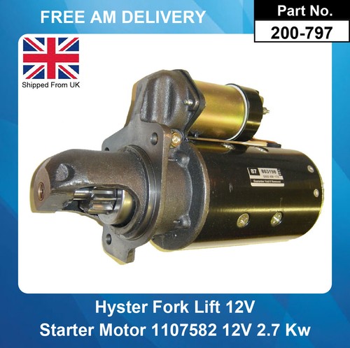 Starter motor for - motor, hyster