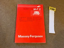 Massey Ferguson 5 Baler Parts Book 5001058 Catalogue Genuine M-F 5 Serial 155700