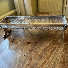 Vintage Silver Plate Pen Tray