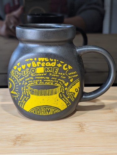 Black yellow marmite - black, mug