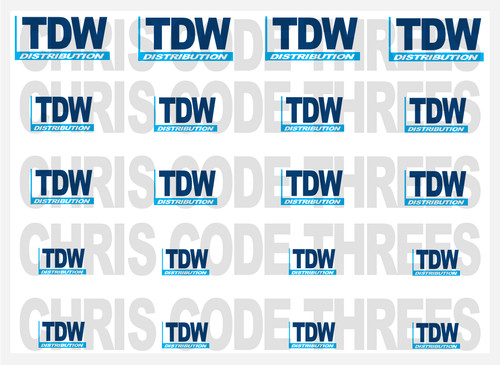 Code adhesive vinyl - 3, decal