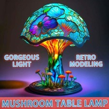Mushroom Design Lamp Resin