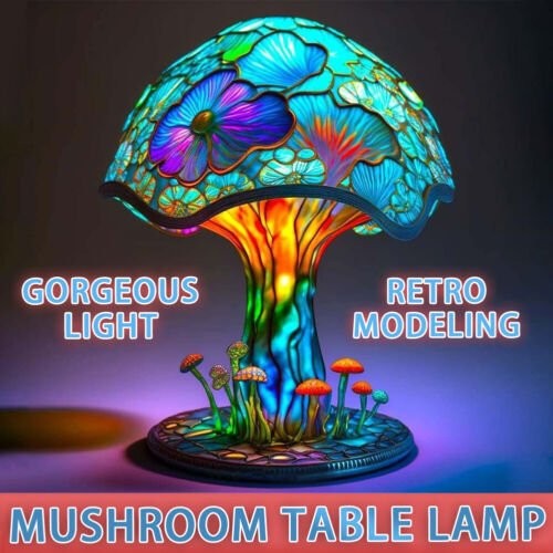 Mushroom design lamp resin - mushroom,