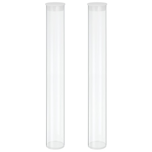 Clear plastic storage tubes 1 - clear, tubes,