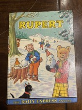 1976 Vintage Rupert Bear - The Daily Express Annual. Children’s Book. Cubie Art