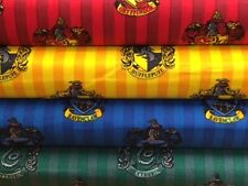 Harry Potter Hogwarts House Colours 100% Cotton Fat Quarter, Half or Whole Metre