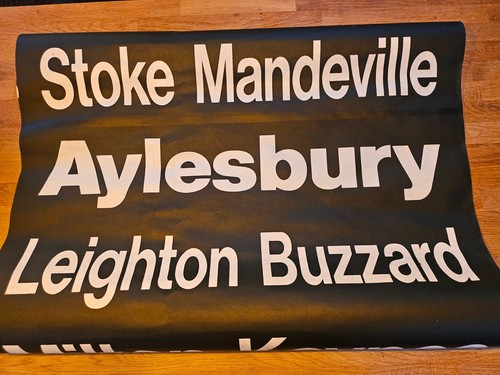 Vintage bus destination blind - destination,