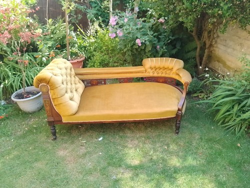 Edwardian chaise longue - chaise,