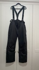 Trespass Protekt Coldheat Ski Salopettes XL Black Waterproof 5000mm Snow Pants