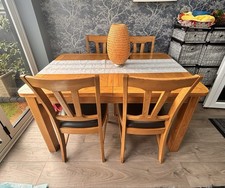 Solid oak extending dining - extending,