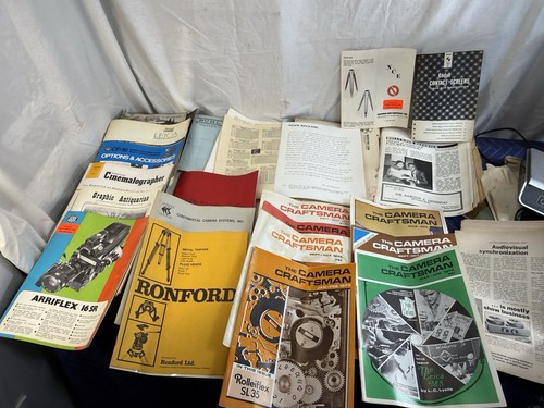 Vintage camera manuals - manuals, lot